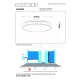 DASHER - Lampa sufitowa - Ø 34,8 cm - LED - 1x18W 2700K - IP44 - Czujnik ruchu i dzień/noc - White 79110/35/31 Lucide